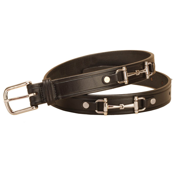 Tory Leather - Belt with Snaffle Bits - Quail Hollow Tack