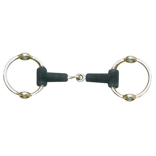 Centaur - Jointed Rubber Gag Bit - Quail Hollow Tack
