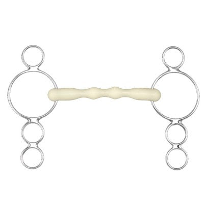 Happy Mouth - 3 Ring Shaped Mullen Gag - Quail Hollow Tack