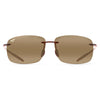 Maui Jim - Breakwall Rimless Polarized Sunglasses - Rootbeer - Quail Hollow Tack