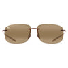 Maui Jim - Breakwall Rimless Polarized Sunglasses - Rootbeer - Quail Hollow Tack