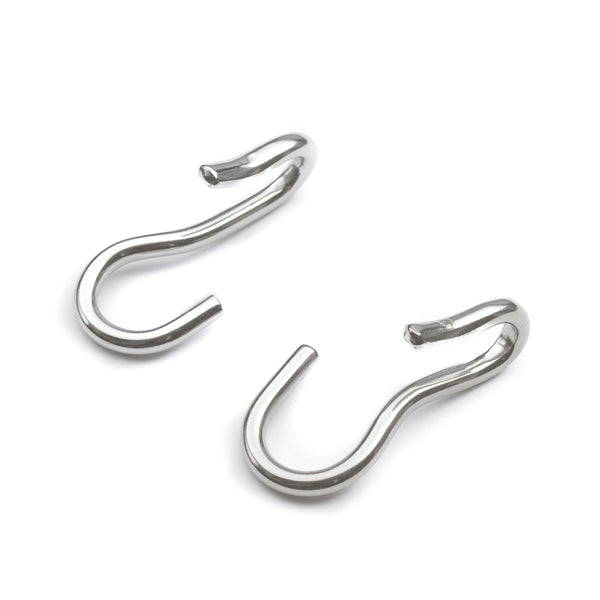 Centaur - Stainless Steel Curb Chain Hooks Pair - Quail Hollow Tack