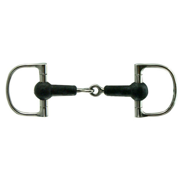 Intrepid International - D Ring Rubber Snaffle - Pony - Quail Hollow Tack