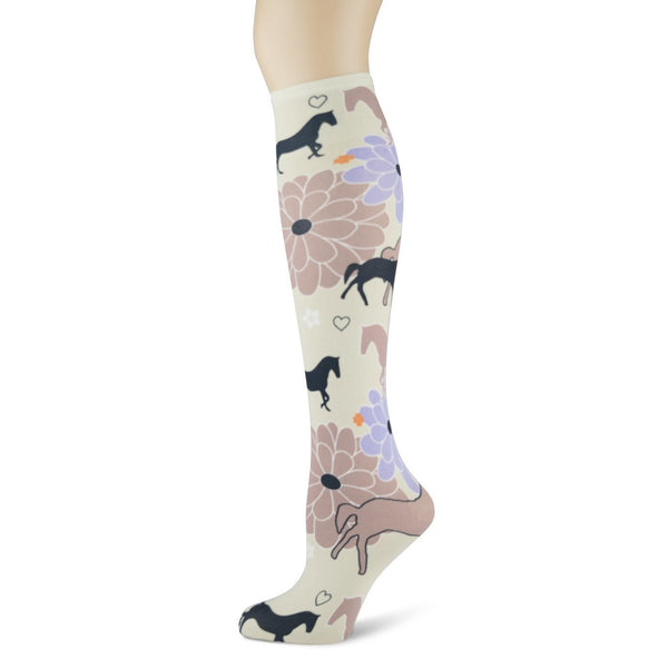 Sox Trot - Tweener Knee High Socks - Quail Hollow Tack