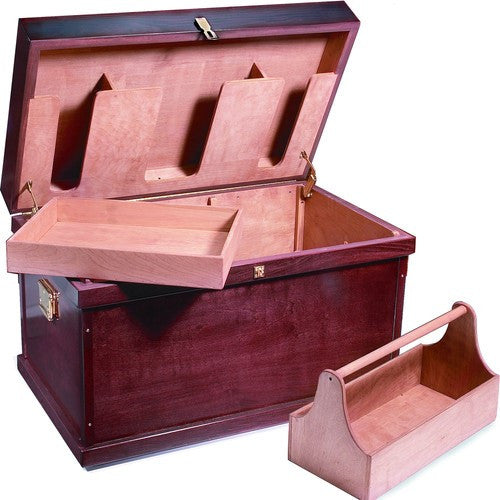 Horse Fare - Medium Deluxe Wood Tack Trunk - Quail Hollow Tack