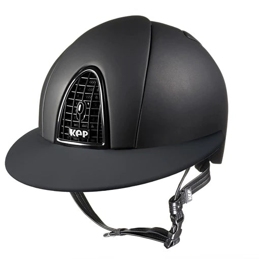 Cromo Black Matt Polo Visor Helmet