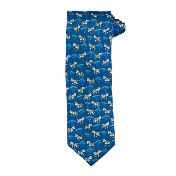 Essex Classics - Zebra Men's Necktie - Quail Hollow Tack