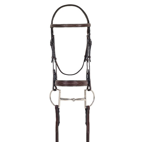 Ovation - Elite Collection Fancy Stitched Bridle with Reins - Quail Hollow Tack