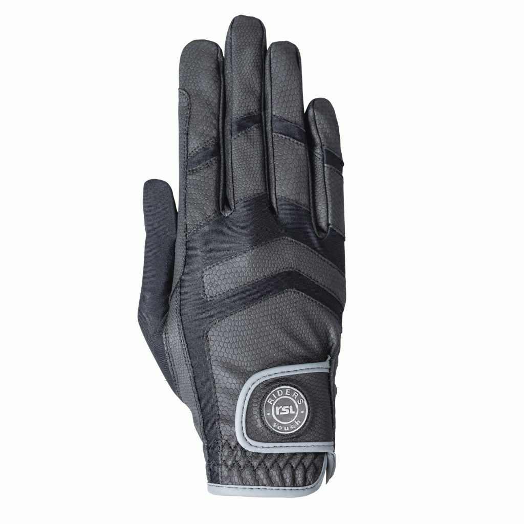 KL Select - Palma Riding Glove - Black/Grey - Quail Hollow Tack