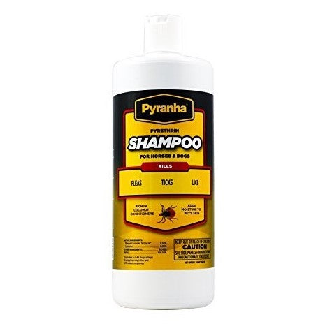 Pyranha - Pyrethrin Shampoo for Dogs & Horses - Quail Hollow Tack