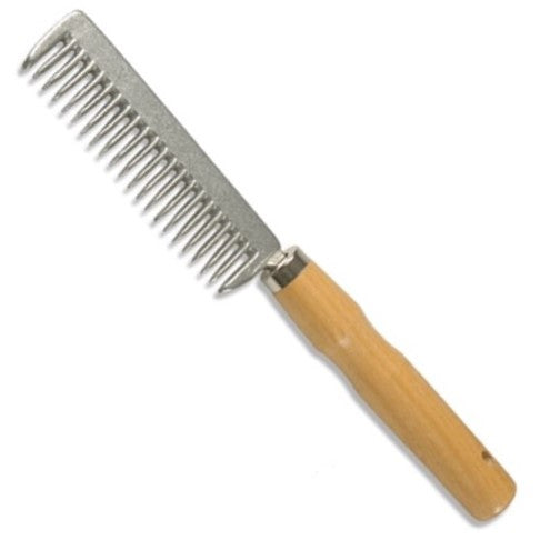 Jacks - Mane Comb with Wood Handle - Quail Hollow Tack