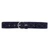 Equine Couture - Quilted Suede Belt - Navy - Quail Hollow Tack