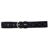 Equine Couture - Quilted Suede Belt - Black - Quail Hollow Tack