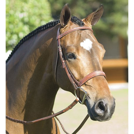 Pessoa - Fancy Wide Show Bridle With Laced Reins - Quail Hollow Tack